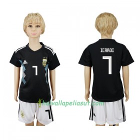 Jalkapallo Pelipaidat Argentiina Icardi 7 Lasten World Cup 2018 Vieraspaita